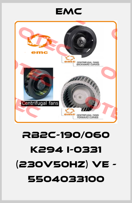 RB2C-190/060 K294 I-0331 (230V50HZ) VE - 5504033100 Emc