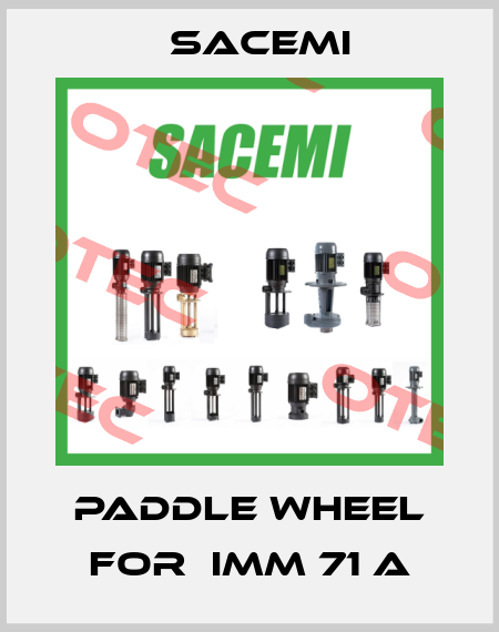 paddle wheel for  IMM 71 A Sacemi