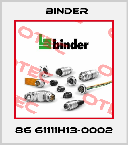 86 61111H13-0002 Binder