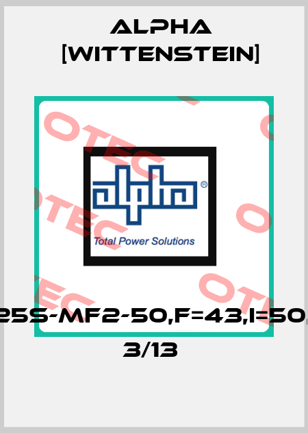 TP025S-MF2-50,F=43,I=50,DMF 3/13  Alpha [Wittenstein]