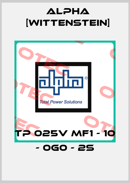 TP 025V MF1 - 10 - 0G0 - 2S Alpha [Wittenstein]