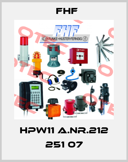 HPW11 A.Nr.212 251 07 FHF
