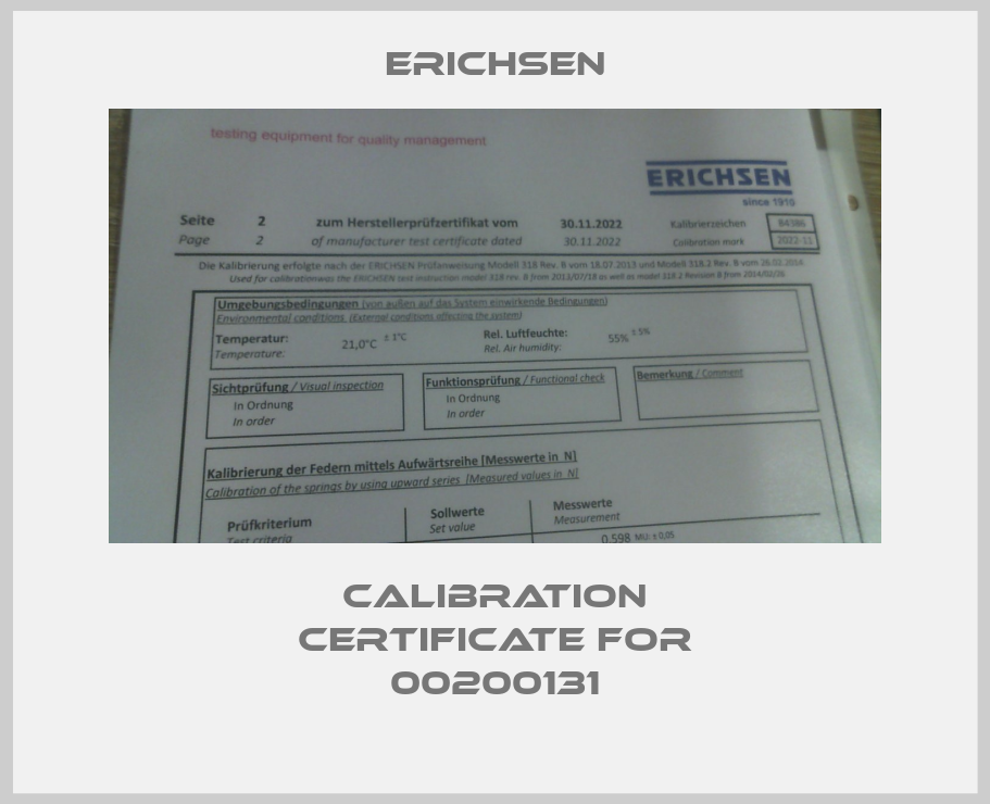 Calibration certificate for 00200131-big