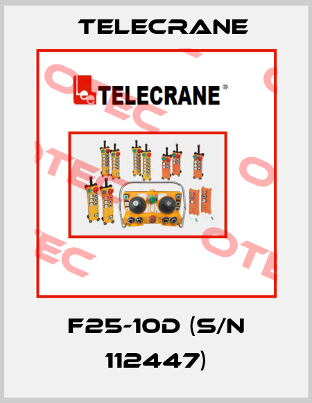 F25-10D (s/n 112447) Telecrane