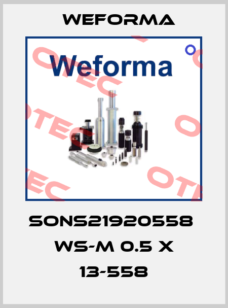 SONS21920558  WS-M 0.5 x 13-558 Weforma