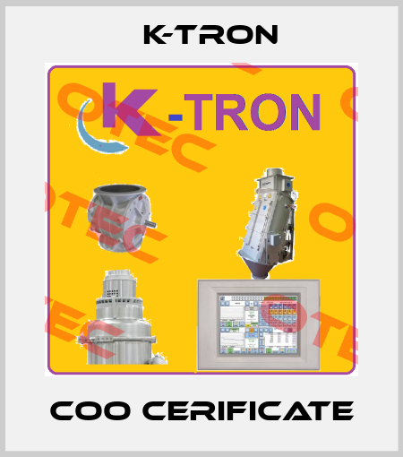 COO Cerificate K-tron