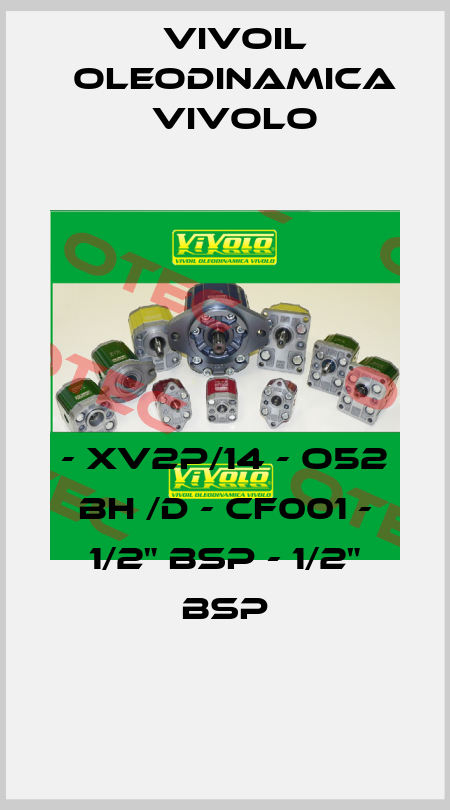 - XV2P/14 - O52 BH /D - CF001 - 1/2" BSP - 1/2" BSP Vivoil Oleodinamica Vivolo