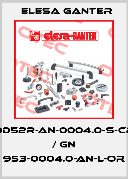 DD52R-AN-0004.0-S-C2 / GN 953-0004.0-AN-L-OR Elesa Ganter