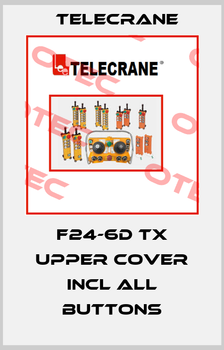 F24-6D TX UPPER COVER INCL ALL BUTTONS Telecrane