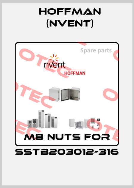 M8 nuts for SSTB203012-316 Hoffman (nVent)