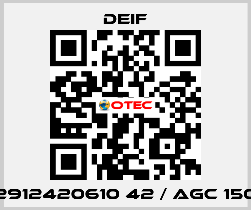2912420610 42 / AGC 150 Deif