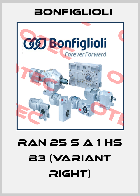 RAN 25 S A 1 HS B3 (variant right) Bonfiglioli