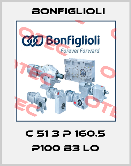 C 51 3 P 160.5 P100 B3 LO Bonfiglioli