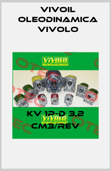 KV 1P-D 3,2 cm3/rev Vivoil Oleodinamica Vivolo