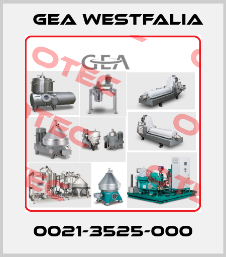 0021-3525-000 Gea Westfalia