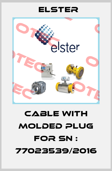 cable with molded plug for SN : 77023539/2016 Elster