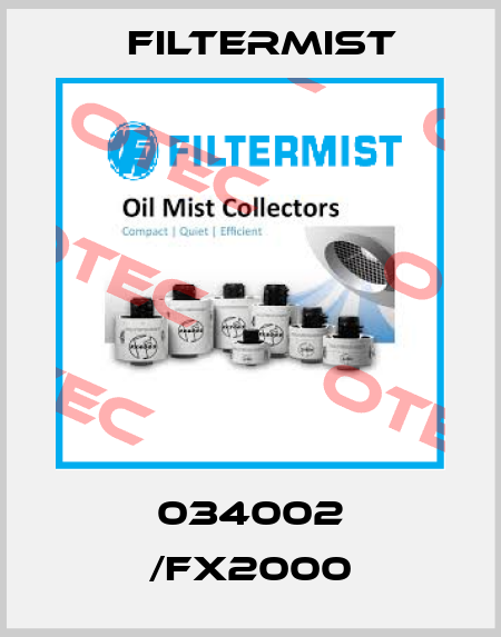 034002 /FX2000 Filtermist
