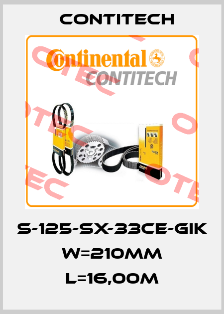 S-125-SX-33CE-GIK W=210mm L=16,00m Contitech
