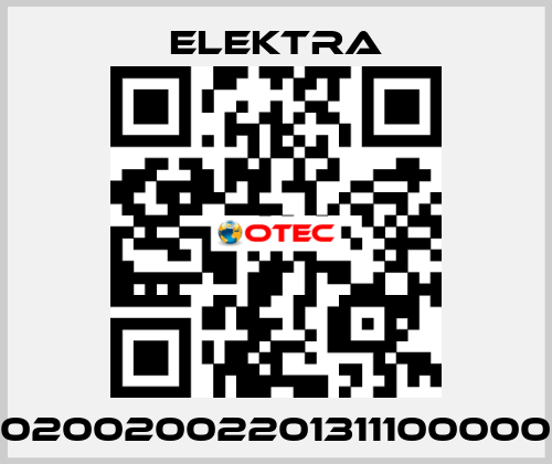 02002002201311100000 ELEKTRA
