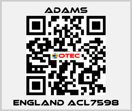 ENGLAND ACL7598 ADAMS