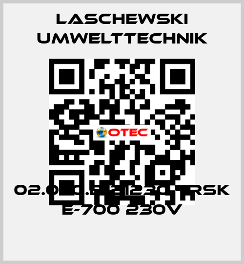 02.070.2121230 - RSK E-700 230V LASCHEWSKI UMWELTTECHNIK