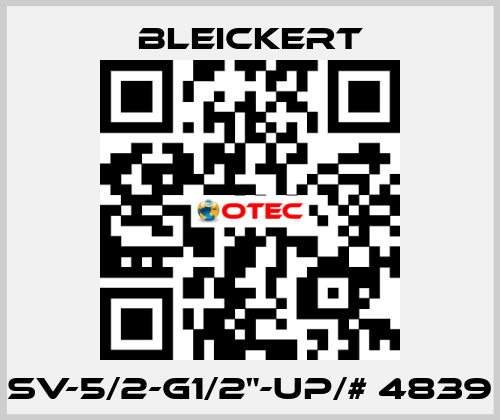SV-5/2-G1/2"-UP/# 4839 Bleickert