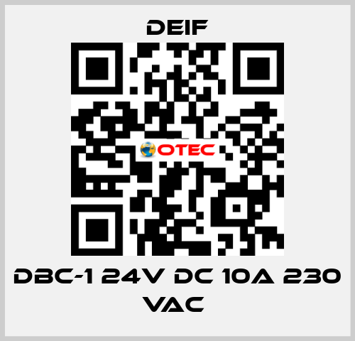 DBC-1 24V DC 10A 230 VAC  Deif