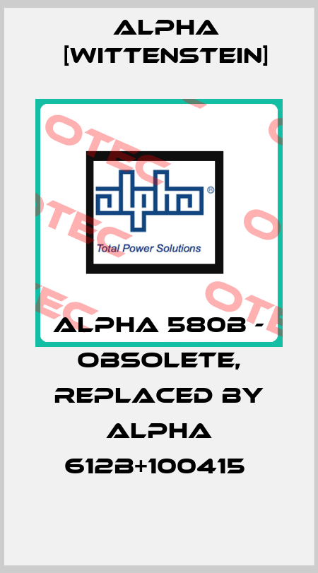 ALPHA 580B - obsolete, replaced by ALPHA 612B+100415  Alpha [Wittenstein]