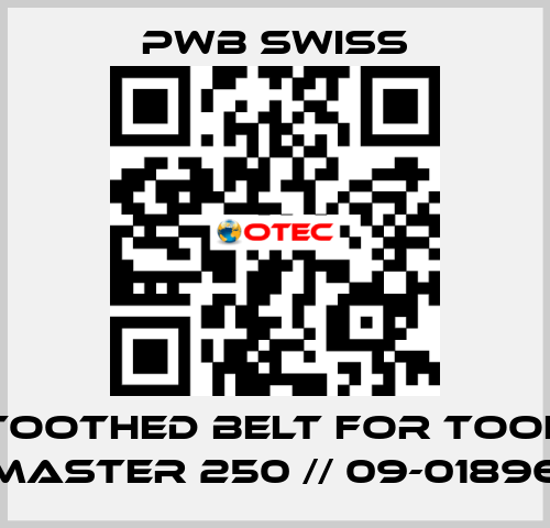 toothed belt for Tool Master 250 // 09-01896 PWB Swiss