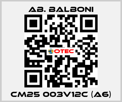 CM25 003V12c (A6) AB. BALBONI