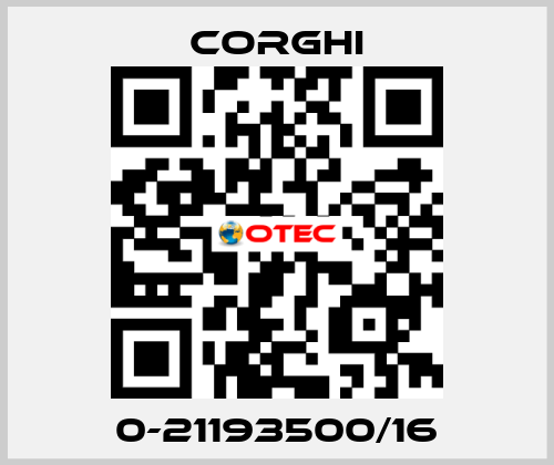 0-21193500/16 Corghi