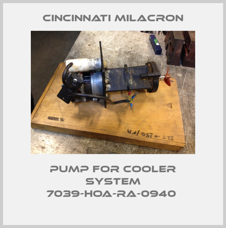 pump for cooler system 7039-HOA-RA-0940 -big