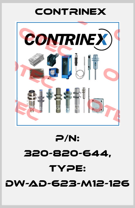 p/n: 320-820-644, Type: DW-AD-623-M12-126 Contrinex