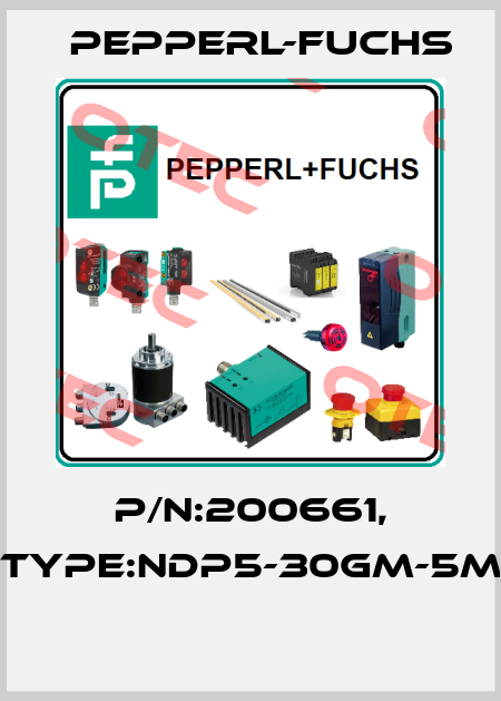 P/N:200661, Type:NDP5-30GM-5M  Pepperl-Fuchs