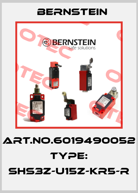 Art.No.6019490052 Type: SHS3Z-U15Z-KR5-R Bernstein