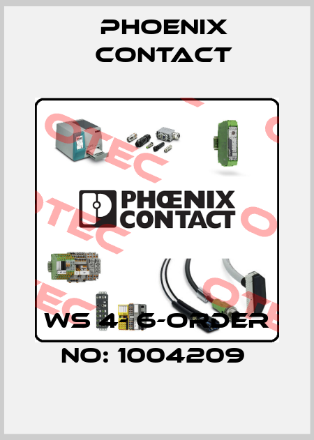 WS 4- 6-ORDER NO: 1004209  Phoenix Contact