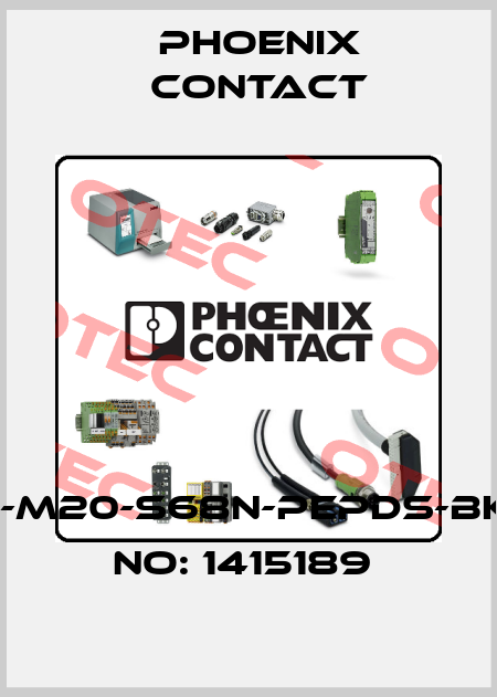 G-INTRO-M20-S68N-PEPDS-BK-ORDER NO: 1415189  Phoenix Contact