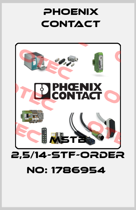 MSTB 2,5/14-STF-ORDER NO: 1786954  Phoenix Contact