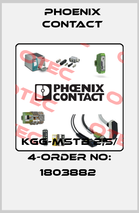 KGG-MSTB 2,5/ 4-ORDER NO: 1803882  Phoenix Contact