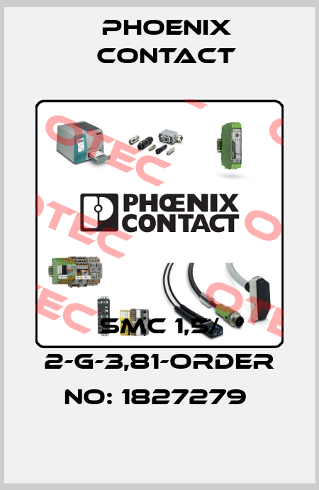 SMC 1,5/ 2-G-3,81-ORDER NO: 1827279  Phoenix Contact