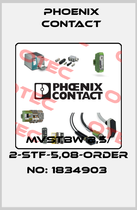 MVSTBW 2,5/ 2-STF-5,08-ORDER NO: 1834903  Phoenix Contact