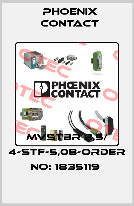 MVSTBR 2,5/ 4-STF-5,08-ORDER NO: 1835119  Phoenix Contact