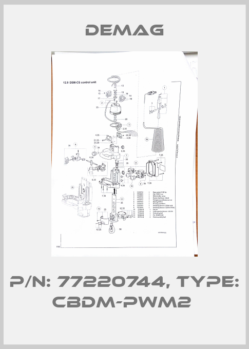 P/N: 77220744, Type: CBDM-PWM2 -big