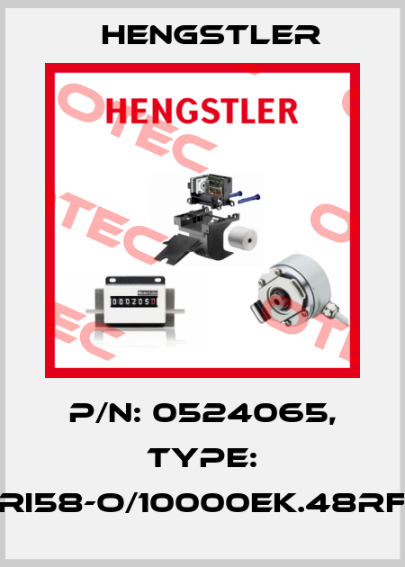 p/n: 0524065, Type: RI58-O/10000EK.48RF Hengstler