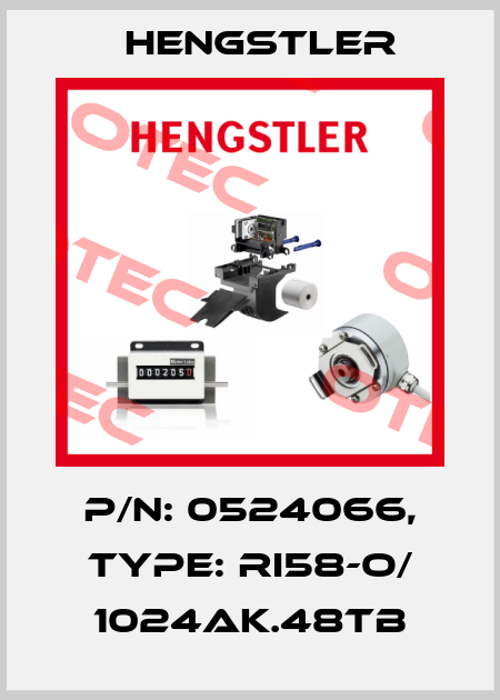 p/n: 0524066, Type: RI58-O/ 1024AK.48TB Hengstler