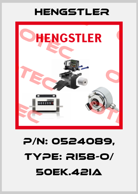 p/n: 0524089, Type: RI58-O/ 50EK.42IA Hengstler