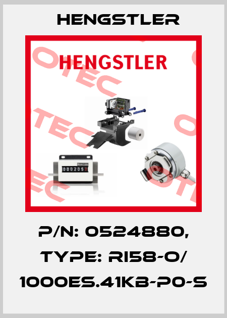 p/n: 0524880, Type: RI58-O/ 1000ES.41KB-P0-S Hengstler