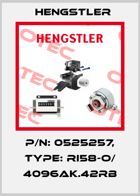 p/n: 0525257, Type: RI58-O/ 4096AK.42RB Hengstler