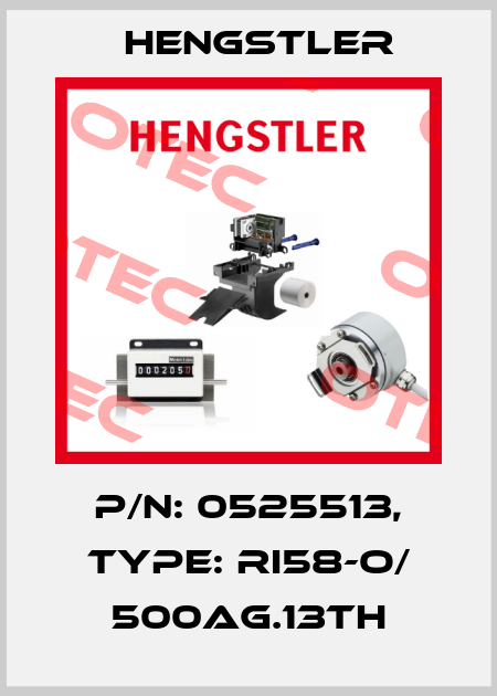 p/n: 0525513, Type: RI58-O/ 500AG.13TH Hengstler