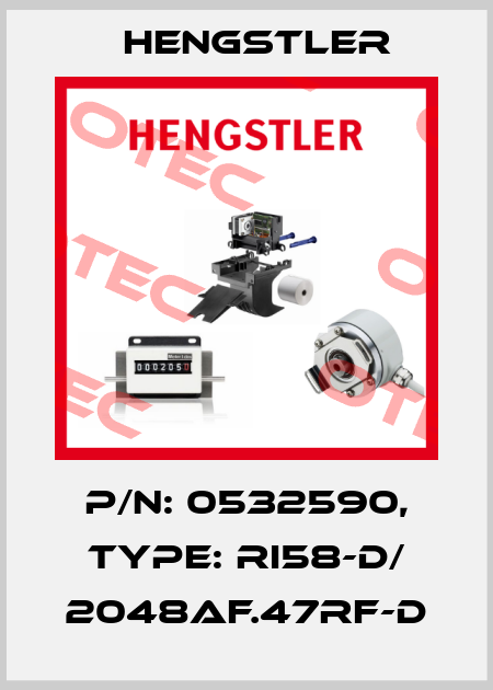 p/n: 0532590, Type: RI58-D/ 2048AF.47RF-D Hengstler